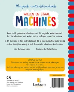 De Lantaarn Kleurboeken|Hobbyboeken^Magisch waterkleurboek - Machines
