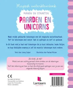 De Lantaarn Kleurboeken^Magisch waterkleurboek Paarden en Unicorns