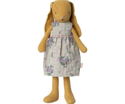 Maileg Konijnen & Hazen^Knuffel Bunny Size 2 Dusty Yellow met Jurk 23cm
