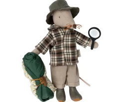 Maileg Muizen^Knuffelmuis Wildlife Guide 15cm