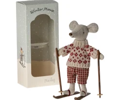 Maileg Muizen^Knuffelmuis Winter met Skiset Mum 15cm