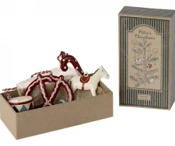 Maileg Seizoen^Metalen Ornamenten Peter's Christmas set 4-delig