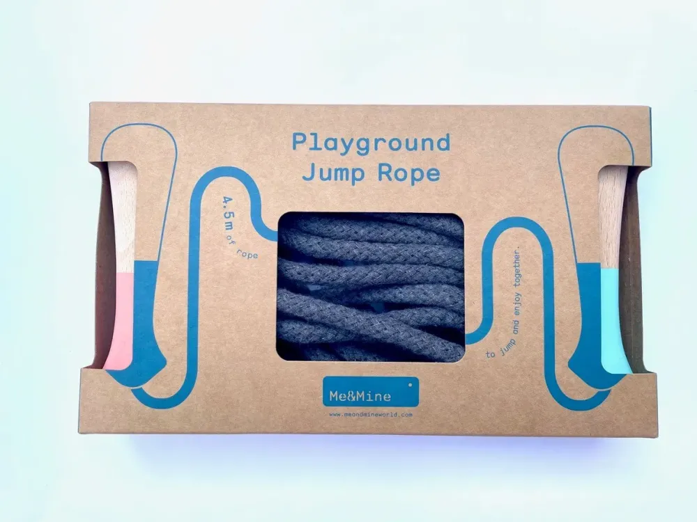 Me&Mine Buitenspeelgoed^Springtouw Family Blauw-Roze 4.5m