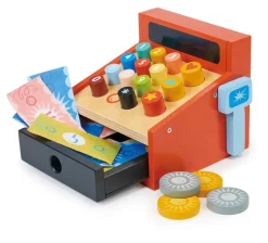 Mentari Pretend Play / Rollenspel^Kassa met Scanner Hout