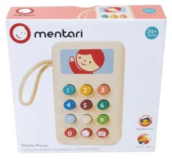 Mentari Pretend Play / Rollenspel^Mobiele Telefoon Hout
