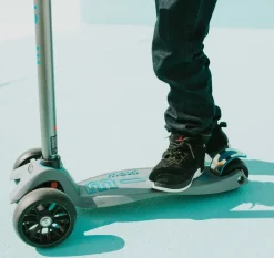 Micro Step Steppen|Buitenspeelgoed^Maxi Deluxe PRO Grijs Aqua