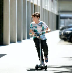 Micro Step Steppen|Buitenspeelgoed^Maxi Deluxe PRO Grijs Aqua