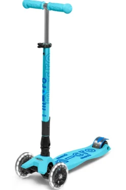 Micro Step Steppen^Maxi Deluxe Inklapbaar Blauw Led