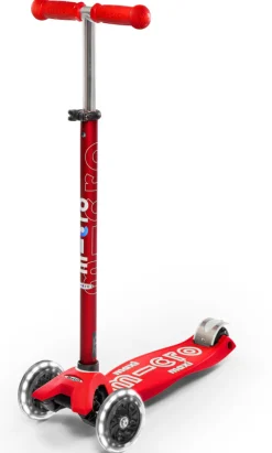 Micro Step Steppen|Buitenspeelgoed^Maxi Deluxe Rood Led