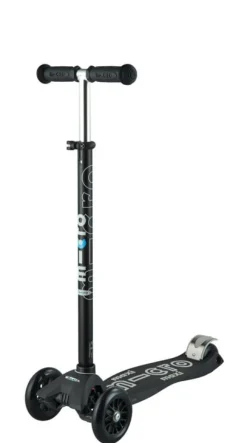 Micro Step Steppen|Buitenspeelgoed^Maxi Deluxe Zwart Grijs