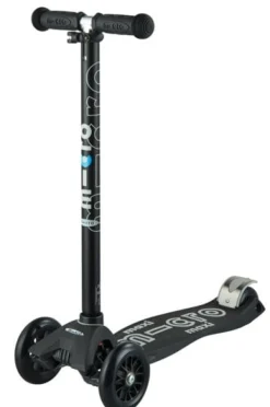 Micro Step Steppen|Buitenspeelgoed^Maxi Deluxe Zwart Grijs