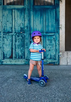 Micro Step Steppen^Micro Mini Deluxe 3in1 Push Blauw LED