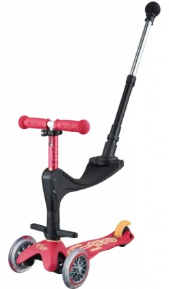Micro Step Steppen^Mini 3in1 Deluxe Robijnroze