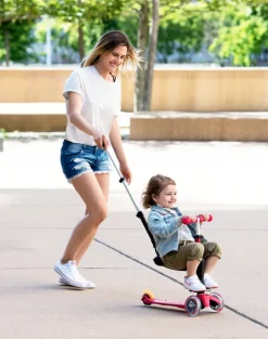 Micro Step Steppen^Mini 3in1 Deluxe Robijnroze