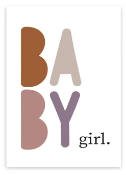 Pepermints Wenskaarten^Wenskaart Baby Girl.