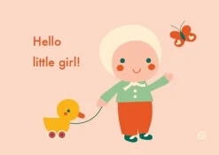 Bora Wenskaarten^Postkaart Hello little girl