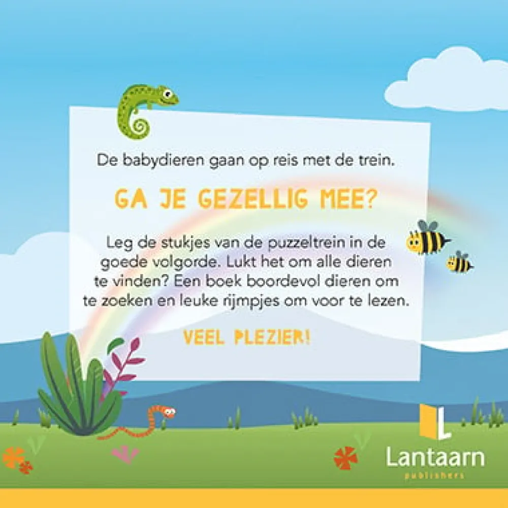 De Lantaarn Peuterboeken^Puzzeltrein - Babydieren