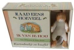 Lemniscaat Voelboeken|Bekijk Alles^Raad eens hoeveel ik van je hou (Boek en Knuffel)