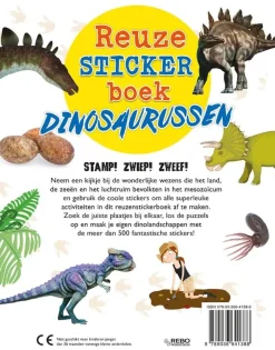 Houtendiershop Hobbyboeken^Reuzestickerboek Dinosaurussen