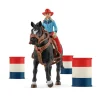 Schleich Farm World^Barrel Racing met Cowgirl