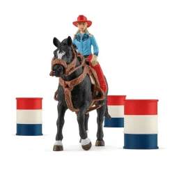 Schleich Farm World^Barrel Racing met Cowgirl
