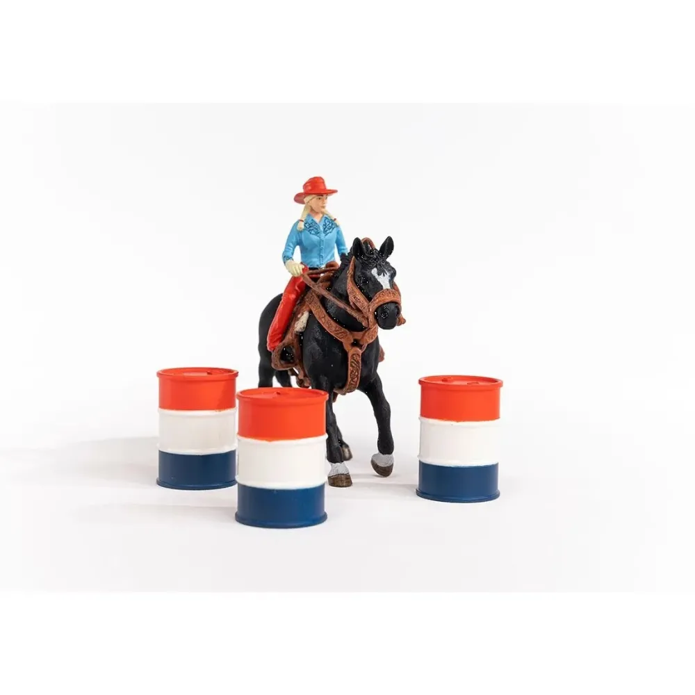 Schleich Farm World^Barrel Racing met Cowgirl