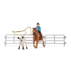 Schleich Farm World^Team Roping met Cowgirl