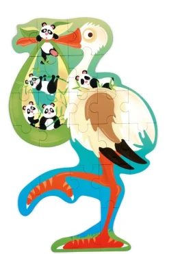 Scratch Contour Puzzels^Contour Puzzel Ooievaar 26 pcs