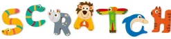 Scratch Kleine Cadeautjes|Kleine Cadeaus^Letter Dieren Hout