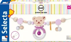 Selecta Babyspeelgoed^Wagenspanner Roze 63cm