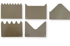 Speelbelovend Decoratie^Zandkam Set 5-delig Hout