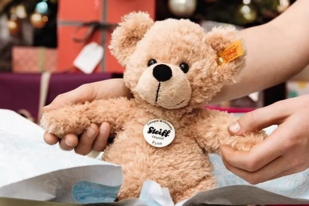 Steiff Steiff^Knuffel Teddybeer Fynn beige 28cm