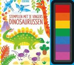 Uitgeverij Usborne Bekijk Alles^Stempelen met je vingers - Dinosaurussen