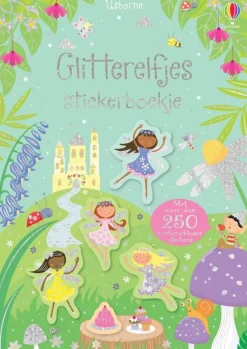 Uitgeverij Usborne Hobbyboeken^Stickerboekje Glitterelfjes