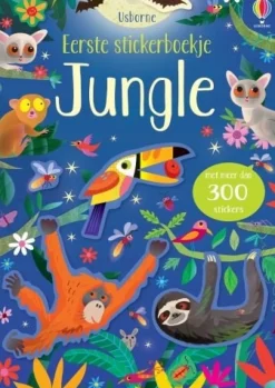 Uitgeverij Usborne Hobbyboeken|Bekijk Alles^Eerste stickerboekje Jungle