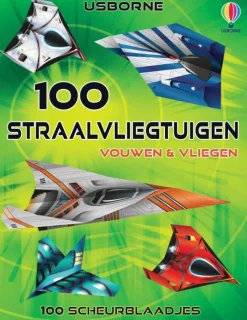 Uitgeverij Usborne Creatief|Hobbyboeken^Vouwen & vliegen 100 straalvliegtuigen