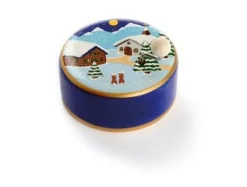 Weizenkorn Muziek|Muziekdoosjes^Muziekdoos Boerderij Winter Hout