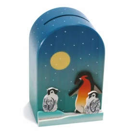 Weizenkorn Spaarpotten^Spaarpot 3D Pinguin Hout