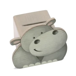 Weizenkorn Spaarpotten^Spaarpot Gezicht Nijlpaard Hout