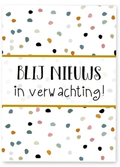 Pepermints Wenskaarten^Wenskaart Blij Nieuws in Verwachting