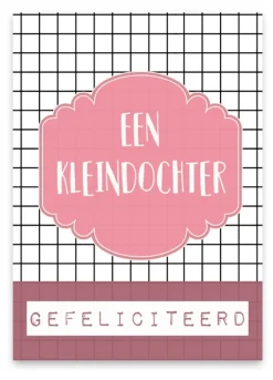 Pepermints Wenskaarten^Wenskaart Een Kleindochter Gefeliciteerd