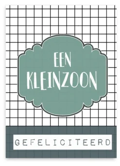 Pepermints Wenskaarten^Wenskaart Een Kleinzoon Gefeliciteerd