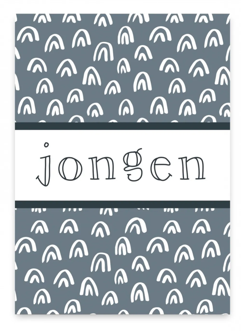 Pepermints Wenskaarten^Wenskaart Jongen (regenboog)