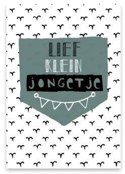 Pepermints Wenskaarten^Wenskaart Lief Klein Jongetje