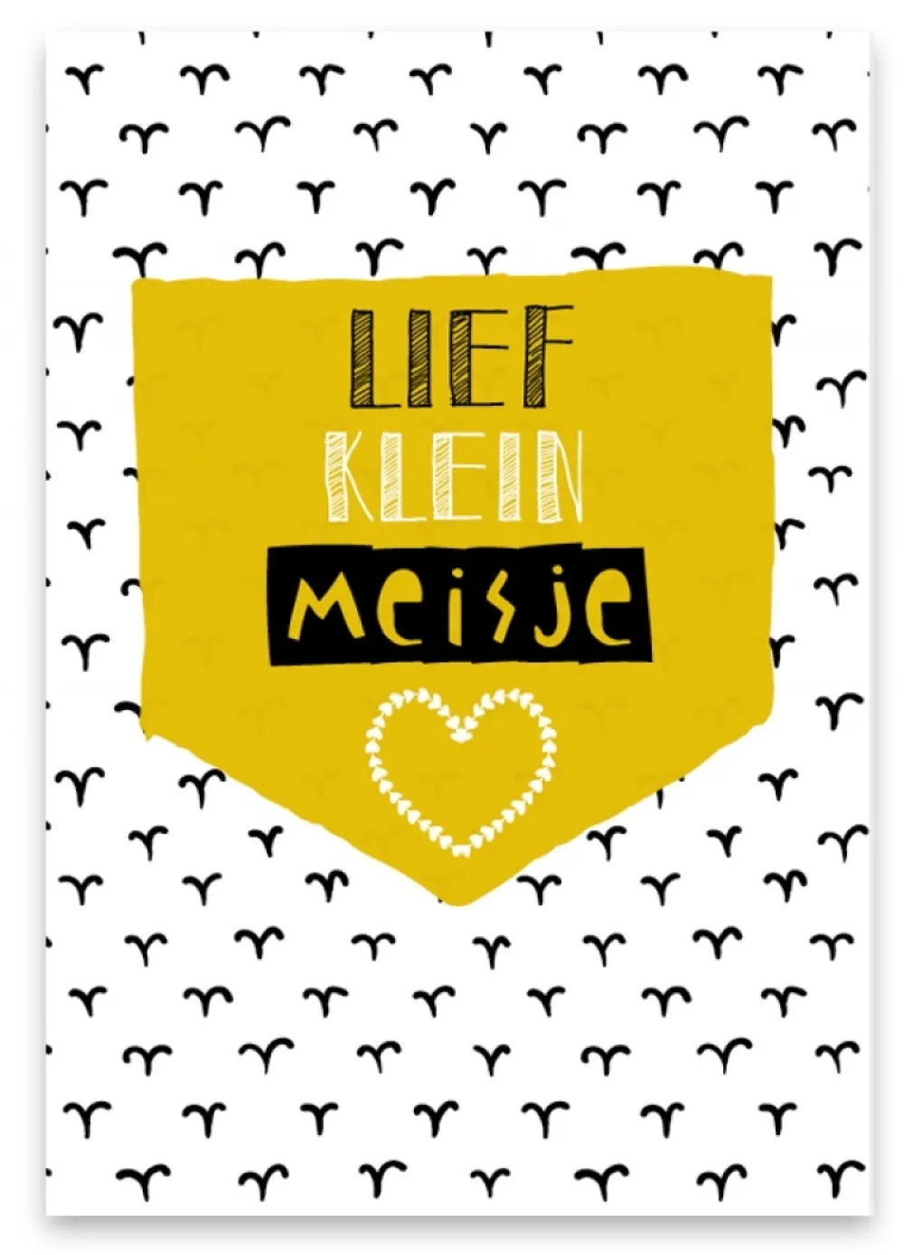 Pepermints Wenskaarten^Wenskaart Lief Klein Meisje