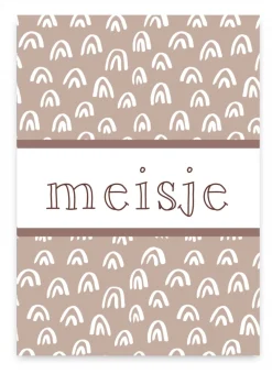 Pepermints Wenskaarten^Wenskaart Meisje (regenboog)