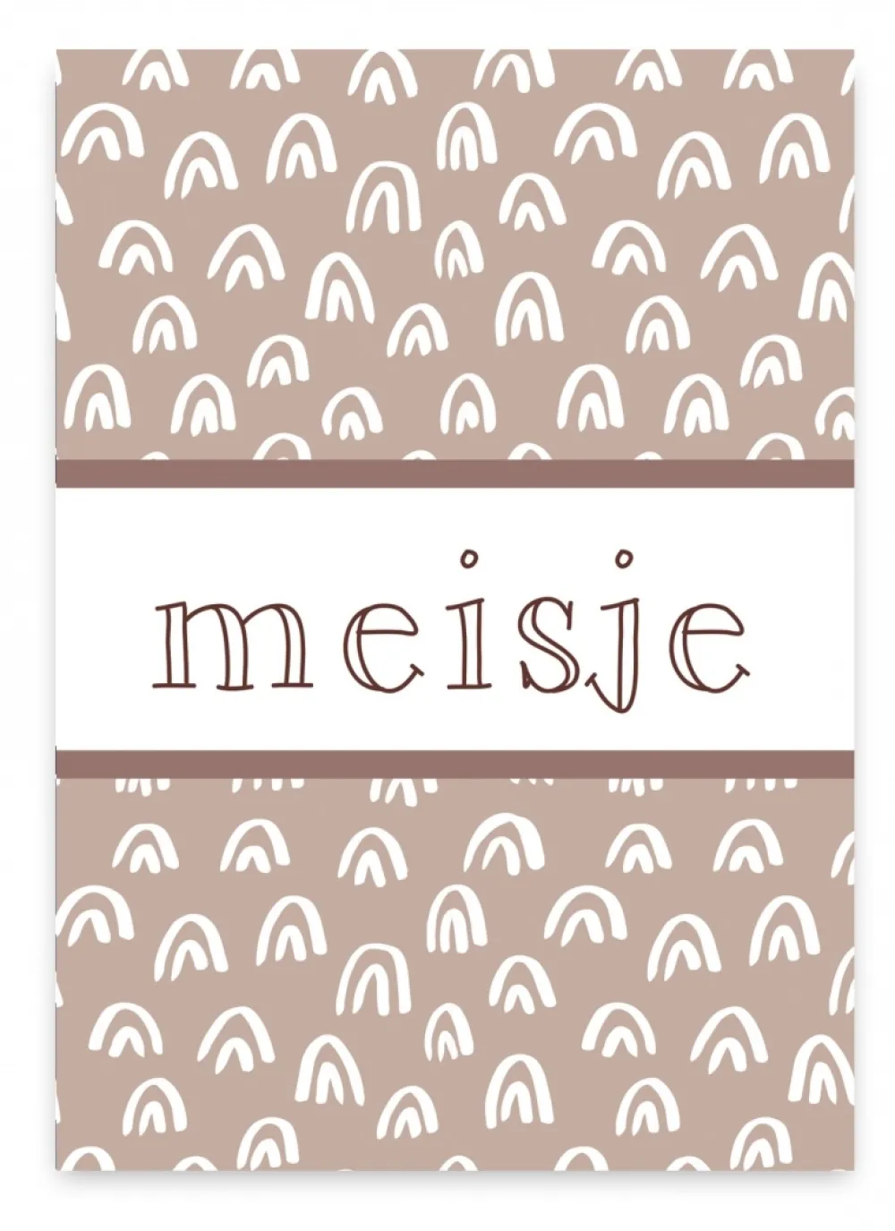 Pepermints Wenskaarten^Wenskaart Meisje (regenboog)