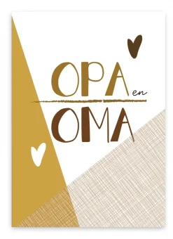 Pepermints Wenskaarten^Wenskaart Opa en Oma (vlakken)