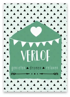 Pepermints Wenskaarten^Wenskaart Verlof Genieten Dromen Relaxen