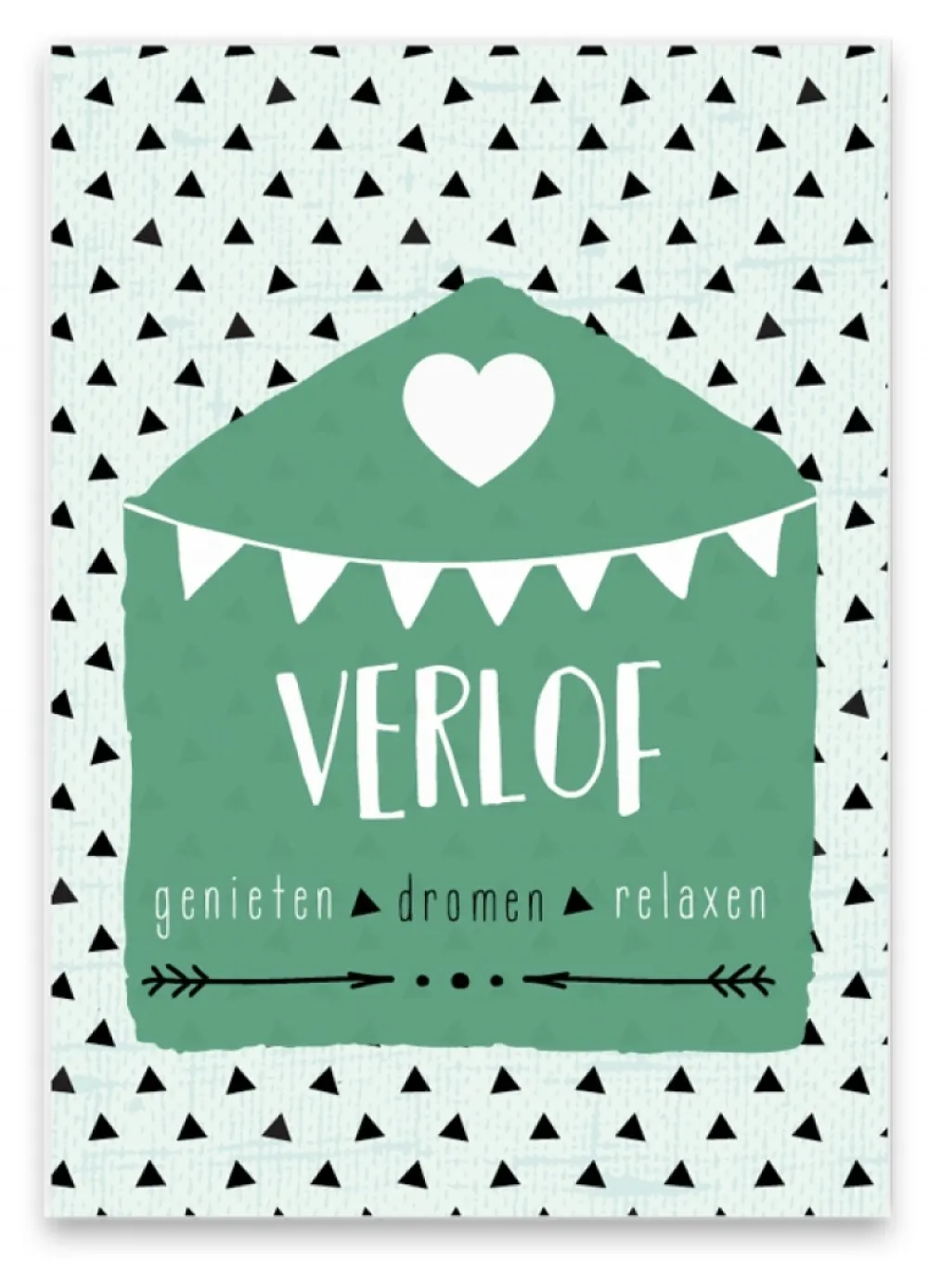 Pepermints Wenskaarten^Wenskaart Verlof Genieten Dromen Relaxen